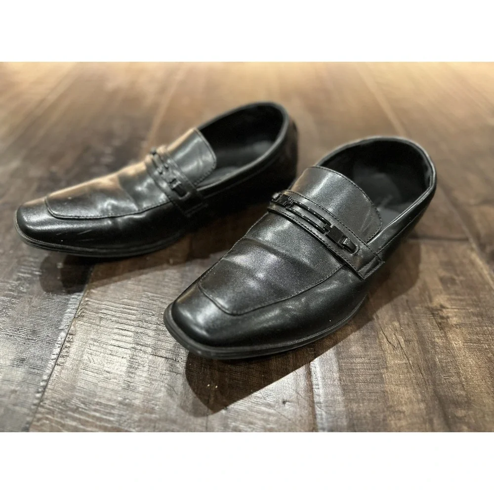 Perry Ellis Portfolio Men's Randle‎ Wide Loafers. Size 9. Black.